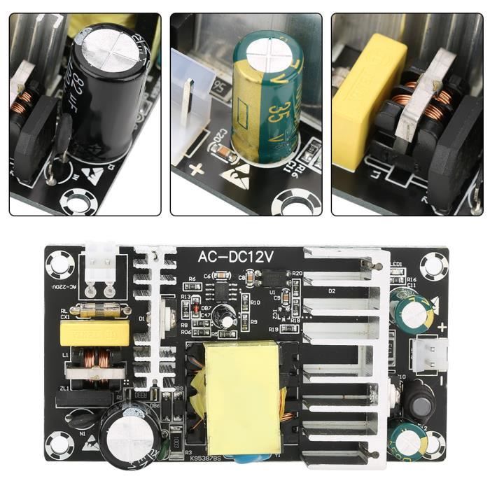 Module D'alimentation à Découpage Nu 100-240V AC Vers 5V/9V/12V/15V - Pour Réparation électronique - Protections Incluses