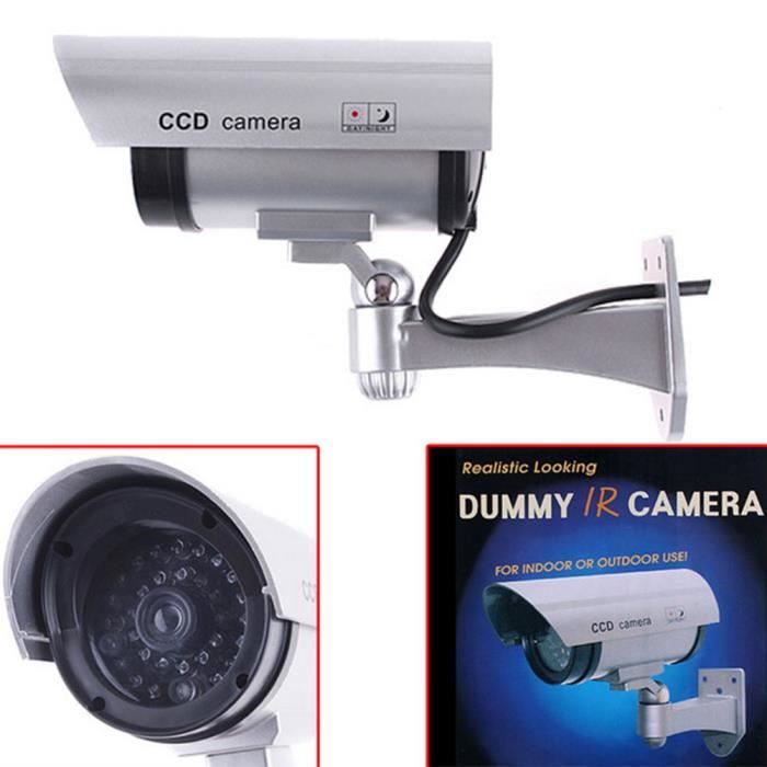 ABI Caméra Factice de Surveillance - Intérieur / Extérieur - LED En Stock - Bricolage ABI Caméra Factice de Surveillance - Intérieur / Extérieur - LED En Stock - Bricolage