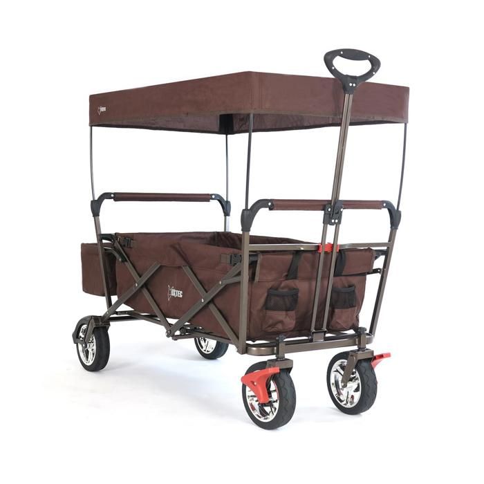 Chariot de transport - FUXTEC City Cruiser - Marron - Pliable - Charge 75 kg