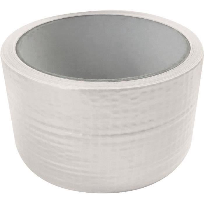 Adhésif toile - 50 mm x 10 m - blanc