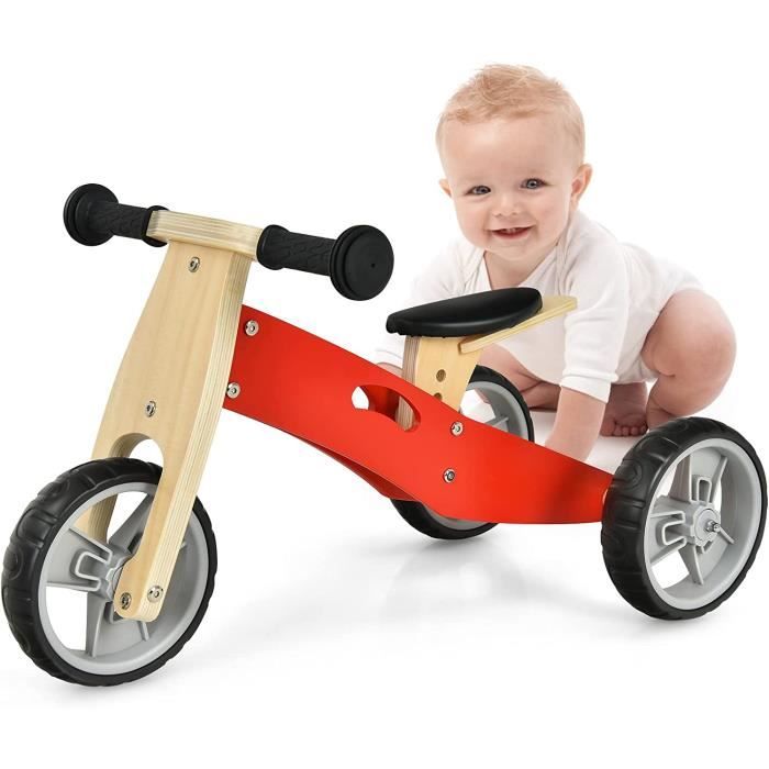 Tricycle et Draisienne en Bois 2 en 1 GOPLUS Si ge R glable