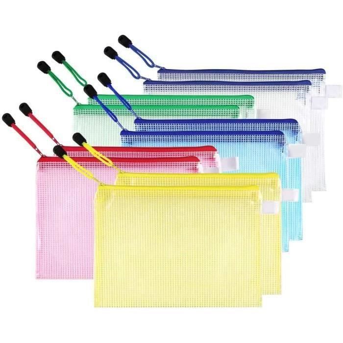 Grafoplás Lot de 10 pochettes en plastique A4 transparentes en verre
