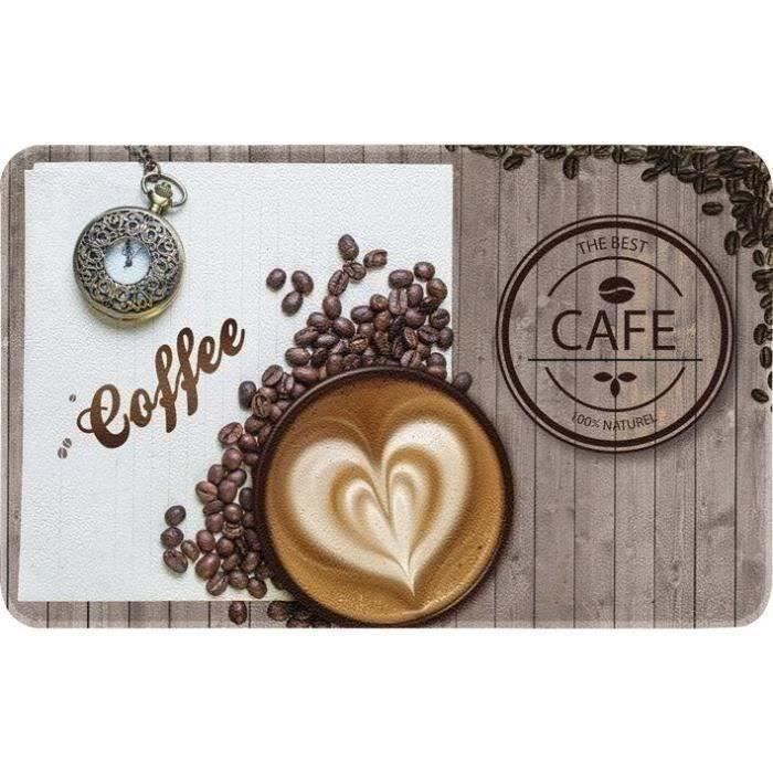 Tapis de cuisine IDMAT Coffee 50x80 cm Rectangulaire Autres motifs