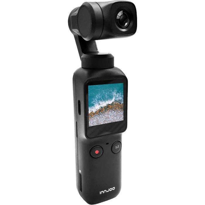 Camera d'action - Mini camera stabilisee en Trois Axes, Enregistrement video 4K / 2,7K / 1080P