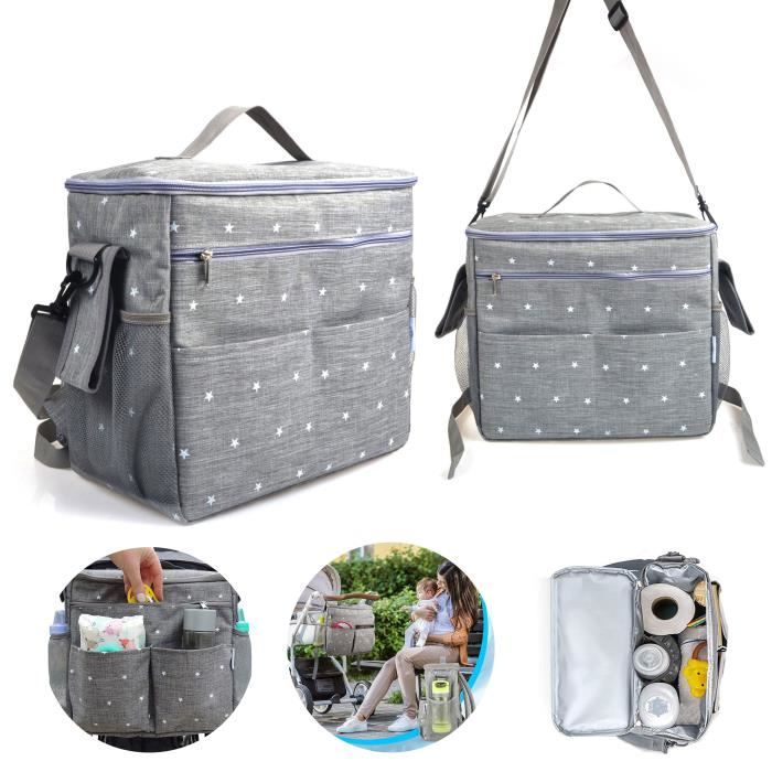 Sac à langer, Sac mère et bébé,Sac mère portable multifonctionnel, sac -  voyage berceau (Gris) - Cdiscount Puériculture & Eveil bébé