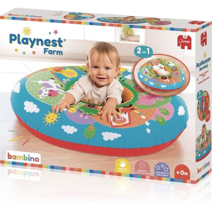 Jumbo Playnest Coussin Gonflable Evolutif 8 Activites Multisensorielles Cdiscount Jeux Jouets