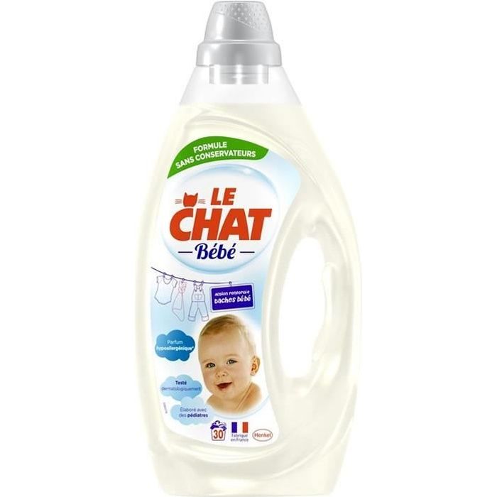 Lot De 2 Le Chat Bebe Lessive Liquide Hypoallergenique 30 Lavages 1 6 L Cdiscount Electromenager Lot De 2 Le Chat Bebe Lessive Liquide Hypoallergenique 30 Lavages 1 6 L Cdiscount Electromenager