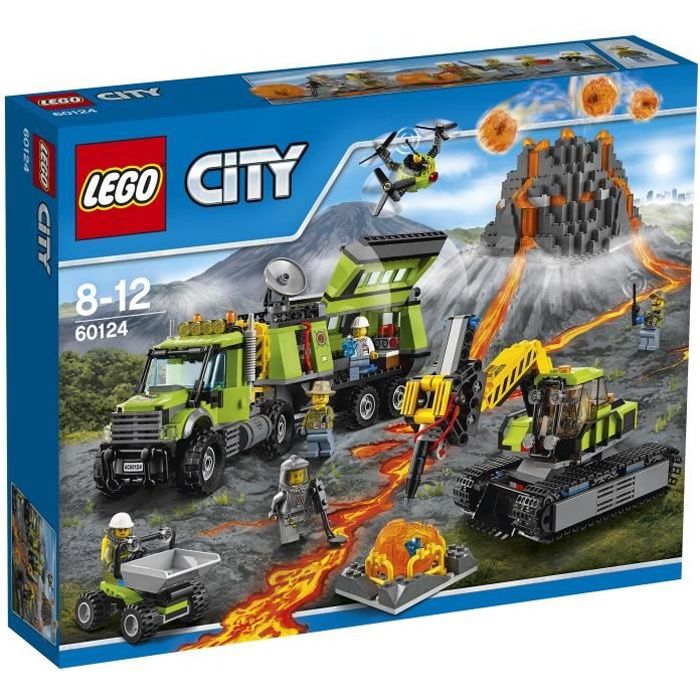 LEGO® City 60124 La Base dExploration du Volcan Reconditionné - Lego reconditionné disponible sur Cdiscount Seconde Vie