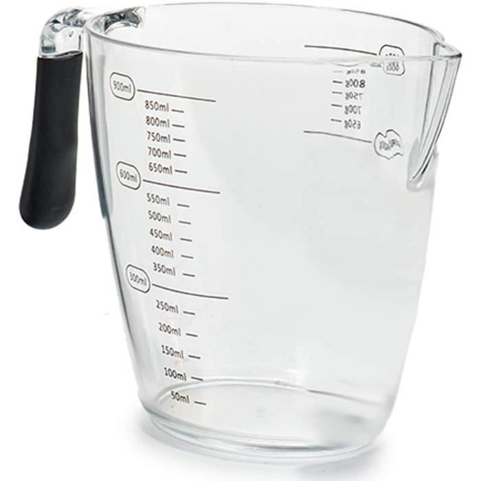 Pichet Doseur MasterClass 400 Ml Avec Poignée Et Bec Verseur - Plastique Transparent Sans BPA