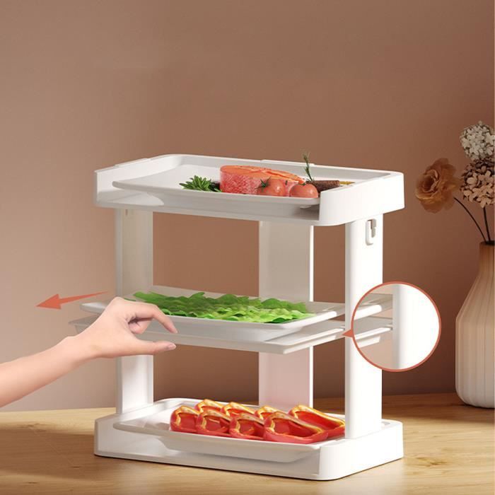 Étagère à épices - A307 - 3 Niveaux - Métal - Rangement Pratique