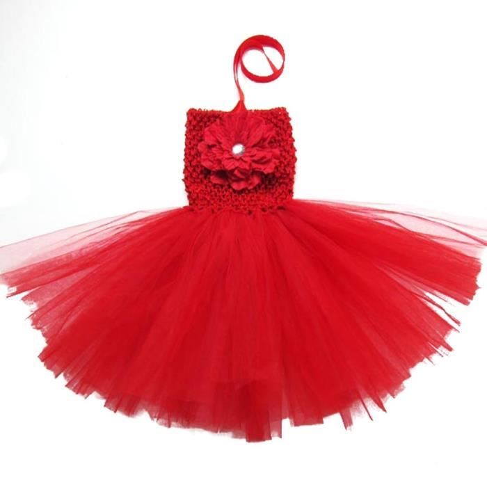 Buenos Ninos 12 Couleurs Tutu Pour Bebe Fille En Robe Robe En Crochet Pour Robe De Chambre Little Dress Up Rouge Cdiscount Pret A Porter