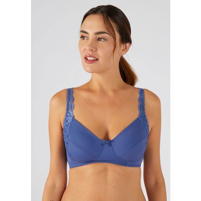 Soutien-gorge sans armatures CHERI TULLE BICOLORE asleigh blue yellow flan | Princesse tam.tam