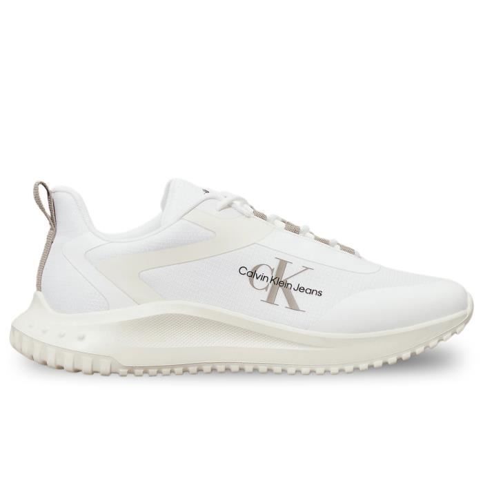 Calvin Klein Jeans Calvin Klein Jeans Eva Runner Low Chaussures pour Homme Blanc YM0YM009680LD
