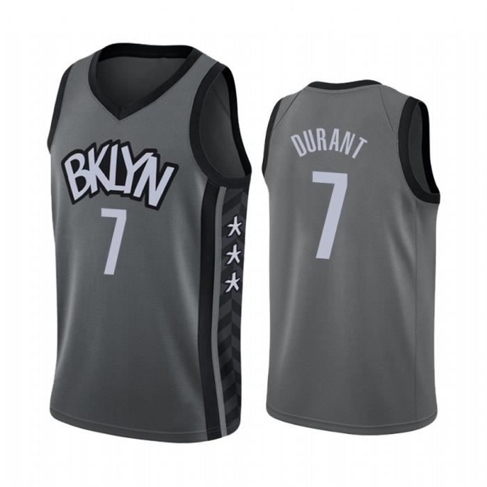 AP.DISHU Maillot de Basket-Ball Masculin réseau Brooklyn # 7 Kevin Durant Manches Classique Gilet t-Shirt Uniforme 
