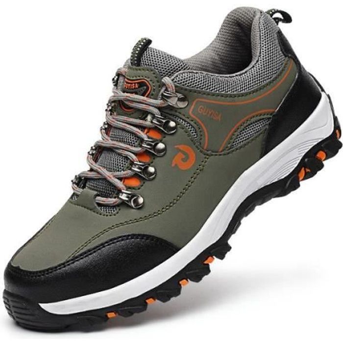 Chaussures de Sécurité Homme Sports de Plein Air Vert