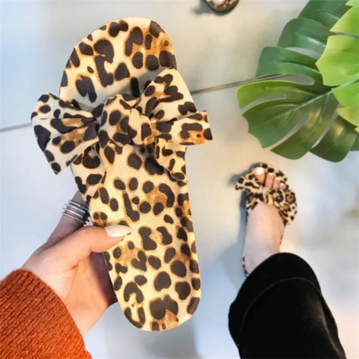 Sandale femme leopard store