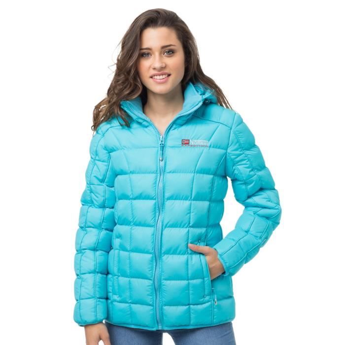 GEOGRAPHICAL NORWAY Doudoune BERECHITESHORT Turquoise - Femme