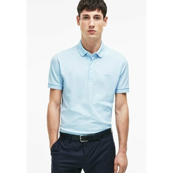 Mandated Labe spur POLO LACOSTE HOMME Bleu ciel - Cdiscount Prêt-à-Porter