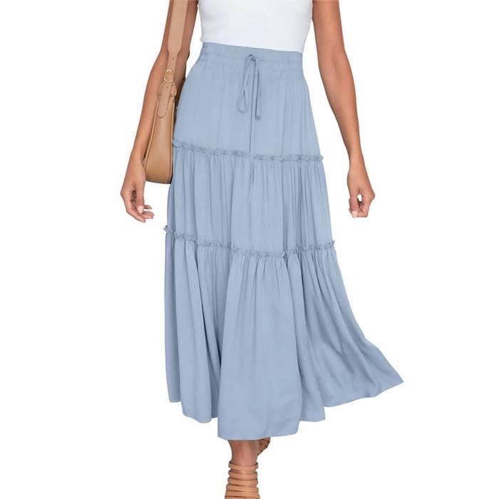 Mi-longue Robe Trapèze Bouffante Tutu Tulle Noeud Papillon Bustier Dos Nu Sans Manches Femme élégant De Soirée Cocktail