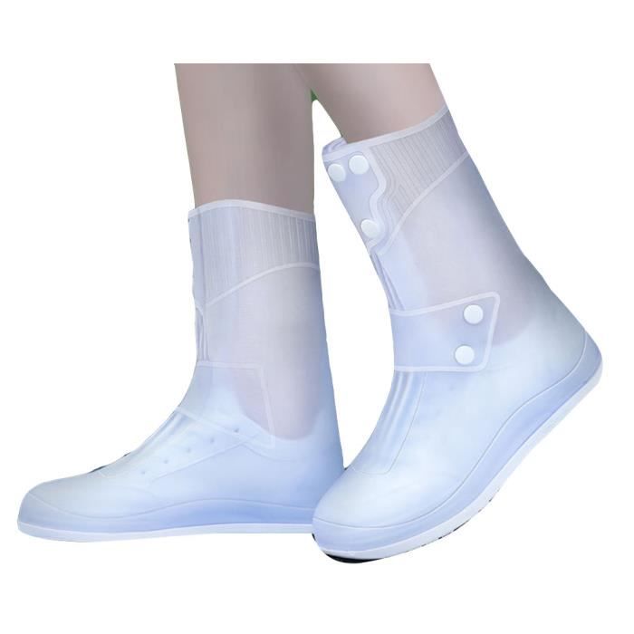 Surchaussures Imperméables Réutilisables - Lot De 2 Paires | Antidérapantes, Lavables | Noir