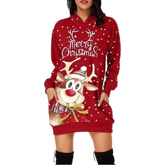 Robe longue sweat discount capuche