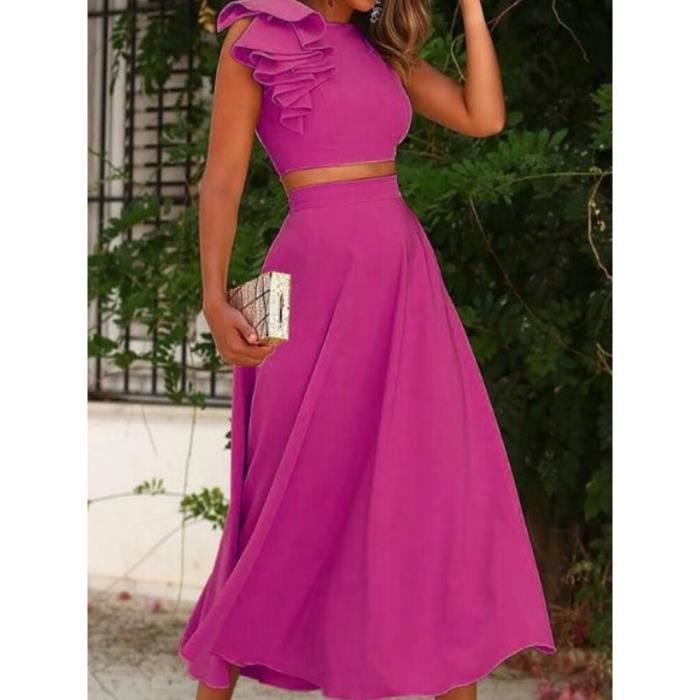 Ensemble haut et jupe longue hot sale