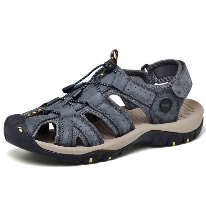 Sandales Homme Cuir Confort pour Randonnée et Plage main image 1