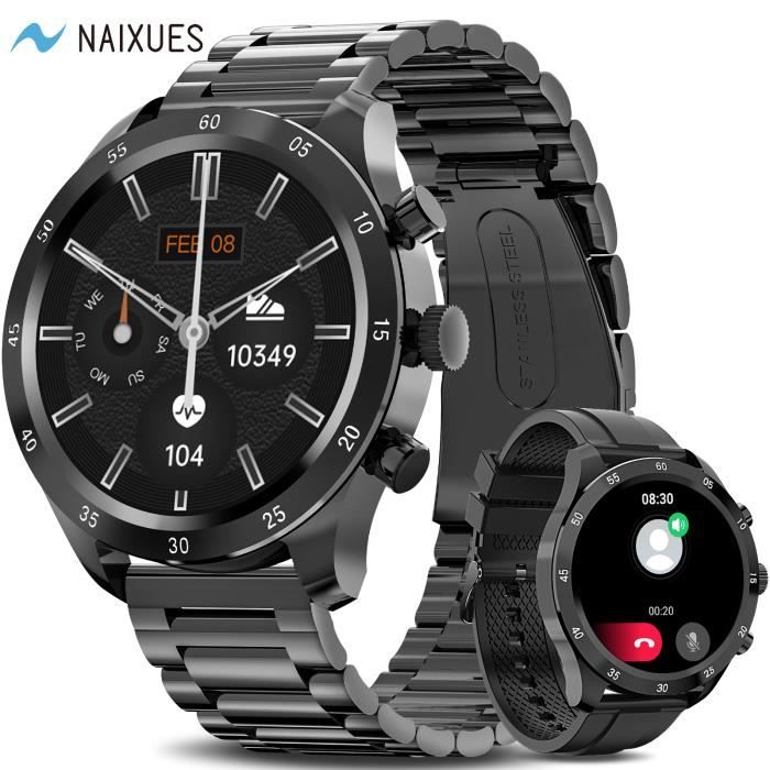 NAIXUES Montre Connectee Homme avec Appel Bluetooth Mot de Passe de Protection Bracelet Connecte 20 Modes Sportifs SpO2 Smartwatch Cdiscount Telephonie