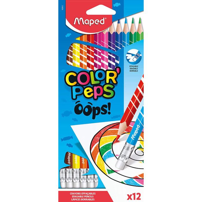 Crayon de couleur effacable Achat / Vente pas cher
