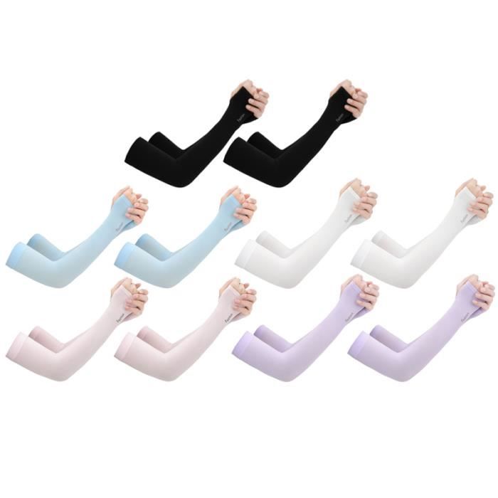 Manches De Bras UV - Lot De 3 Paires, Tissu Glacé, Protection Soleil, Pour Sport, Cyclisme, Randonnée