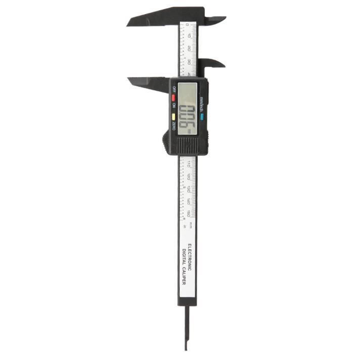 Pied à Coulisse Numérique 150mm En Acier Inoxydable - Précision 0.01mm, Grand Écran LCD Pour Mesures Intérieures, Extérieures Et Profondeur
