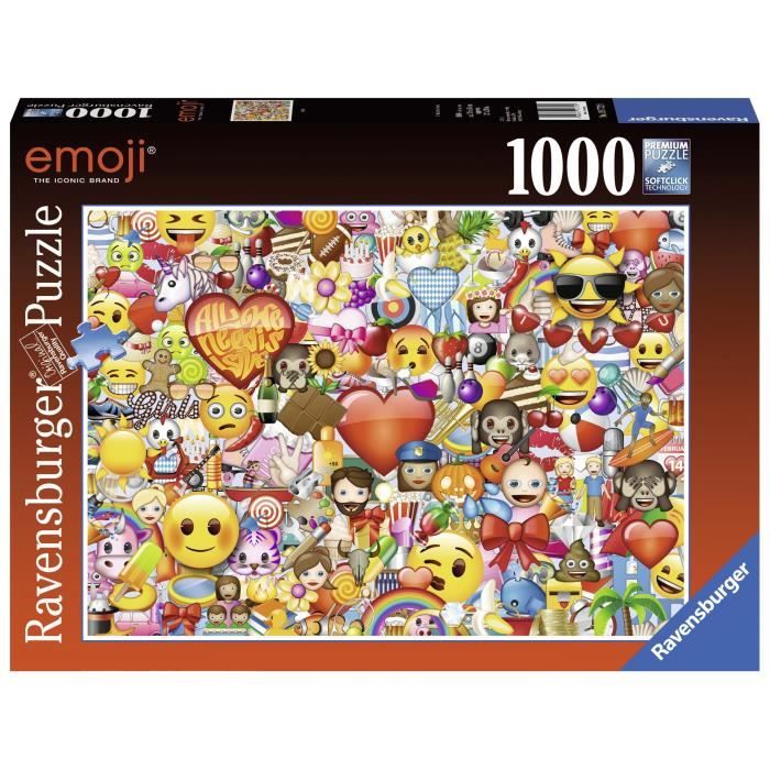 Ravensburger Emoji Puzzle 1000 Games Company Qwztl Achat Vente Casse Tete Cdiscount