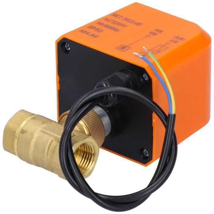 Vanne à Bille Motorisée Laiton DN50 2" - 12V DC, Pour Eau/huile/gaz/air, Neuve En Boîte