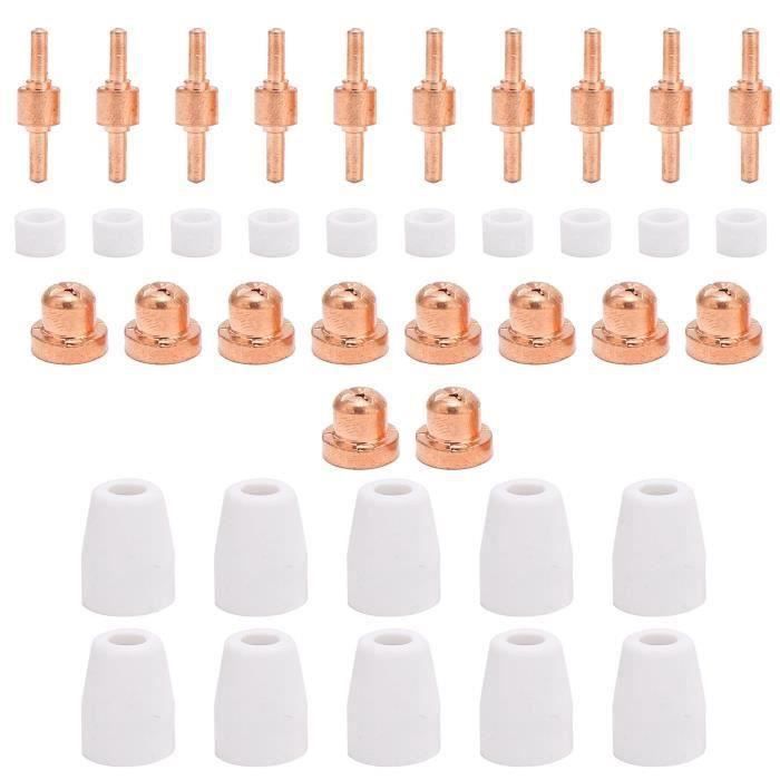 RIVERWELD Kit 60pcs Électrodes Et Buses Plasma PT-31 JG-40 WSD-LG40 Pour CUT 40 50