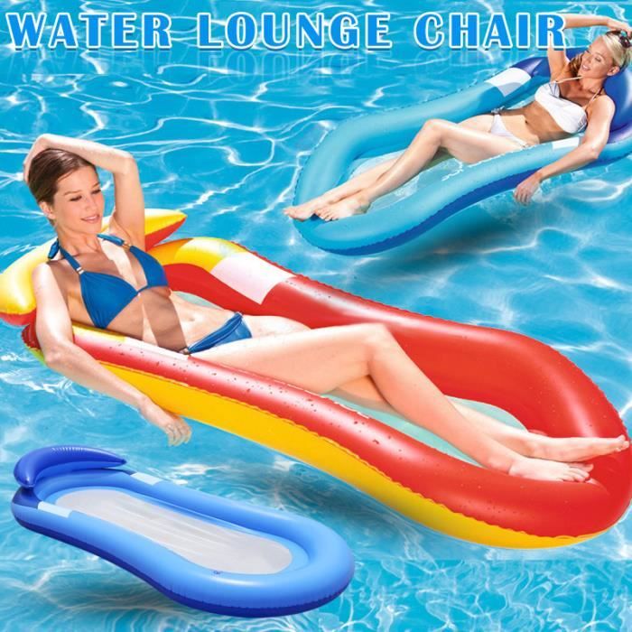 chaise gonfleur pliant portable hamac gonflable d eau hamac flottant lit gonflable pour plage piscine bleu cdiscount jeux jouets