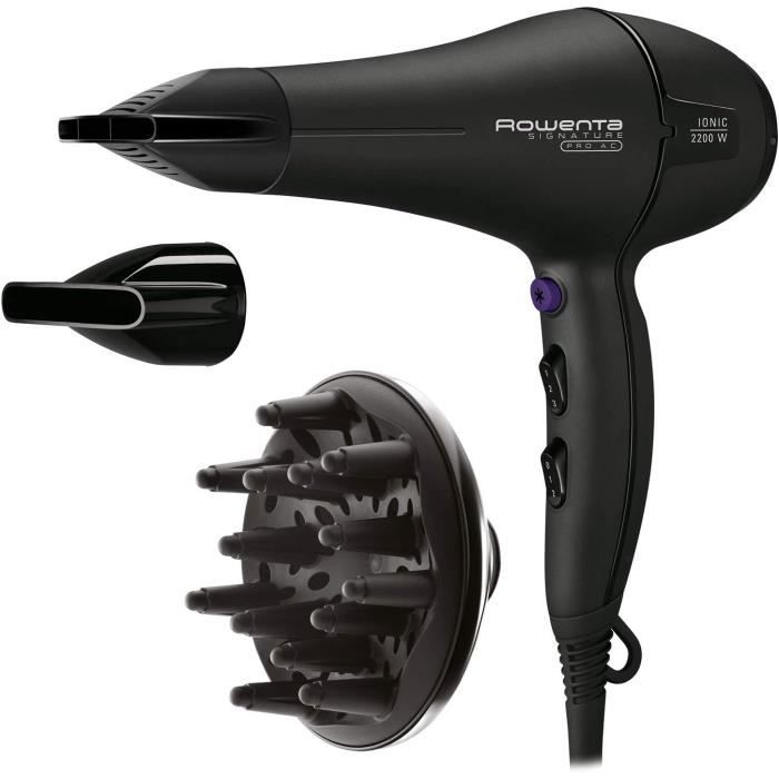 Sèche-cheveux - ROWENTA - Signature Pro - 2200 Watts - 3 Températures - 2 Vitesses