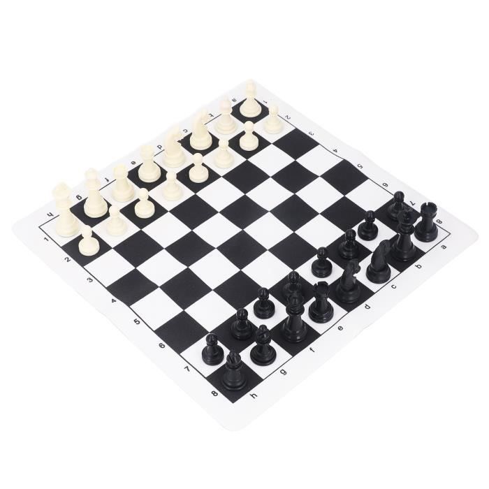 Andux Jeu D'Échecs Magnétique Roulant QPXQ-01 – Plateau 42x42cm + 32 Pièces – Idéal Voyage Et Loisirs