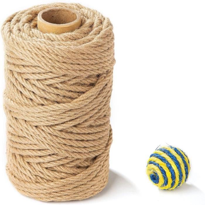 Corde De Sisal Pour Arbre à Chat - Rouleau De Remplacement Jute Naturel