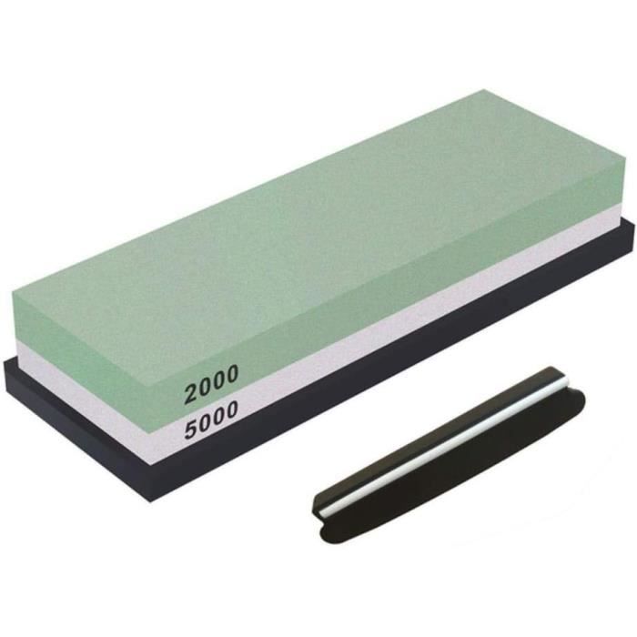 Pierre à Aiguiser Double Face De Couteau D'Affûteur En Agate Blanc - CUQUE - 3000-10000 Grains