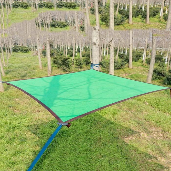 Voile D'ombrage Rectangulaire 130x160 Cm - Protection UV 98%, Respirant Et Résistant, Pour Terrasse, Balcon, Piscine | Filet Anti-chaleur Bleu Ciel - 4