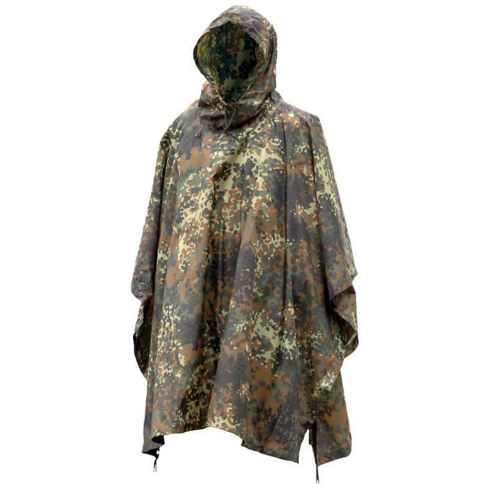 Poncho pluie Ripstop TU - Mil-Tec - Homme - Vert - Imperméable - Respirant