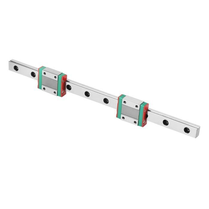 Rail Linéaire De Guidage - 200mm - Acier Haute Précision - Pour Machines Automatiques