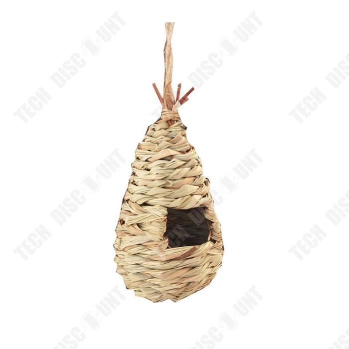 TD® nichoir pour oiseaux abri pour oiseau écologique artisanal décoration extérieur résistant utilisation simple tout type oiseaux