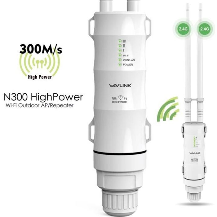 Wavlink Repeteur Wifi 300mbs Lan 2 Antenne 2 4g 3 En 1 Sans Fil Prise Eu Prix Pas Cher Cdiscount