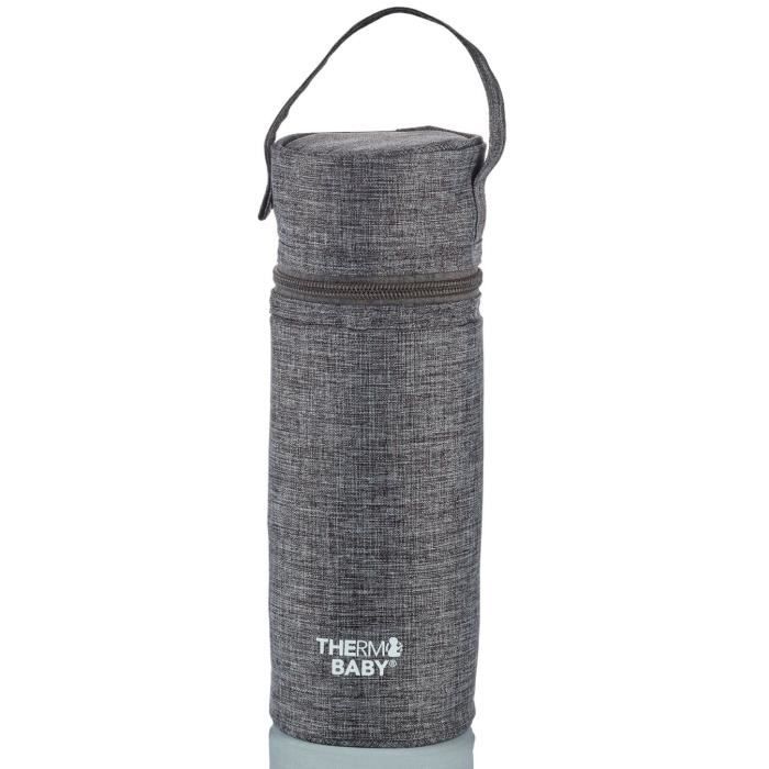 Porte biberon THERMOBABY - isotherme - gris chiné