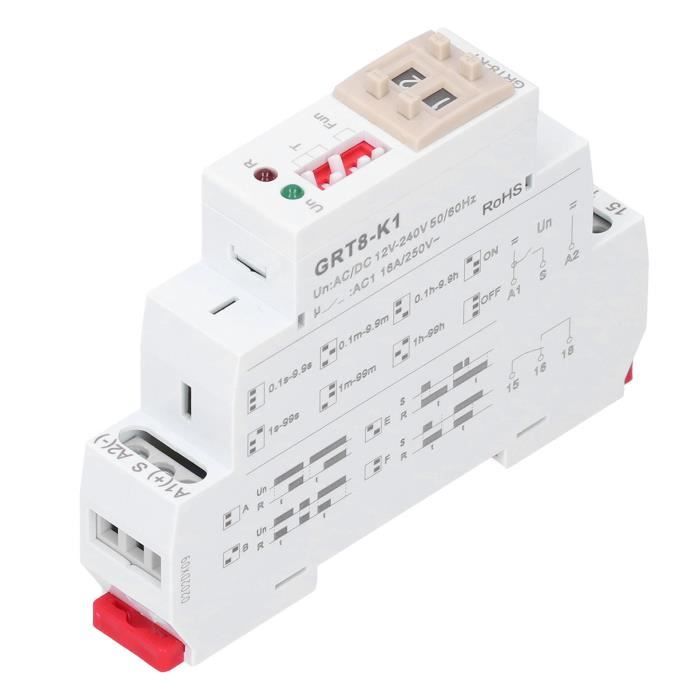 Relais De Minuterie De Cycle GRT8-S1 Minuterie De Cycle Asymétrique On/Off Répétition Du Temps De Cycle Relais AC 220V