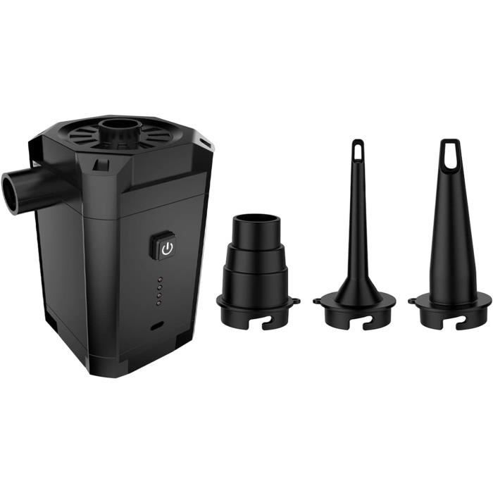 Flytise Pompe à Air Électrique Portable 800W Déflateur Gonfleur Avec 3 Buses