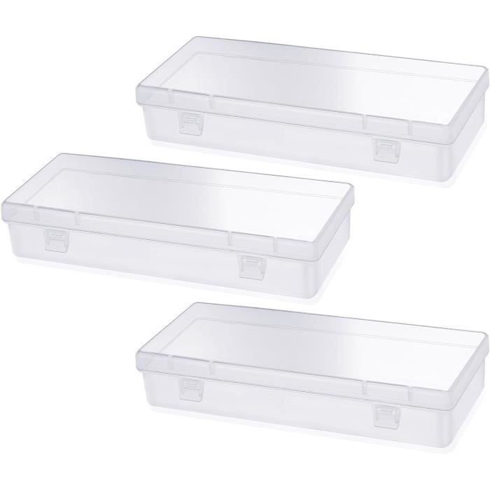 Lot de 10 boîtes de rangement en plastique transparent pour cartes de jeu de poker et cartes de visite Lot de 10 boîtes de rangement en plastique transparent pour cartes de jeu de poker et cartes de visite