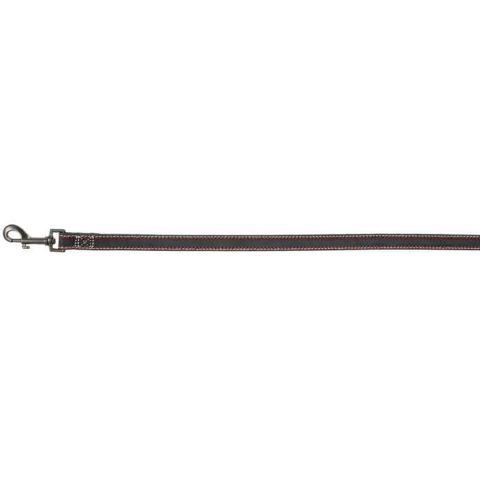 Laisse pour chien TRIXIE Native - S-M: 2,00 m/15 mm - Cuir anthracite multi-positions