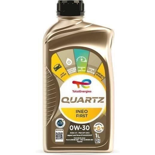 Huile Moteur TotalEnergies Quartz Ineo First 214179total – 1L, 0W-30 100% Synthétique